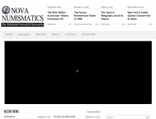 Tablet Screenshot of novanumismatics.com